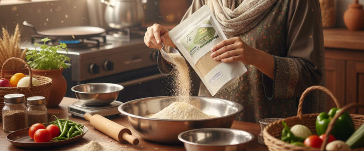 Organo Wheat Bran Powder (500g) – Natural Fiber Powerhouse for Healthy Digestion & Weight Control Wheat Bran Powder