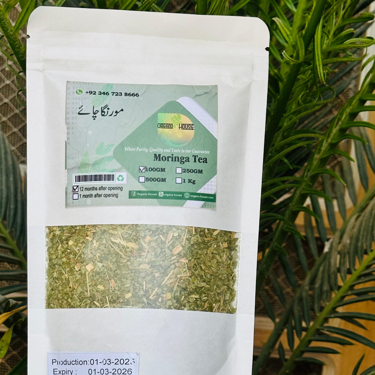 organo moringa oleifera tea (250g) | organic herbal green tea organo moringa oleifera tea (250g) | organic herbal green tea