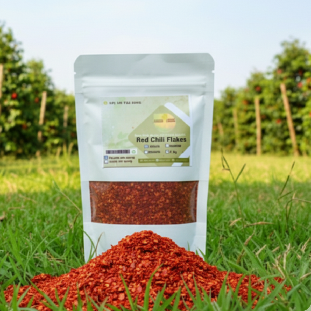 red chilli flakes 250g — pure dara lal mirch | 100% natural & no preservatives red chilli flakes
