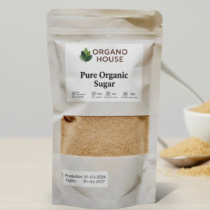 Home organo brown sugar – 1kg (natural & unrefined sweetener)